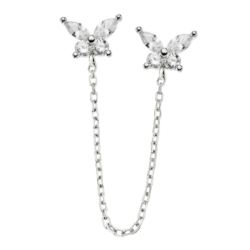 Butterfly Double Piercing - Swagychic