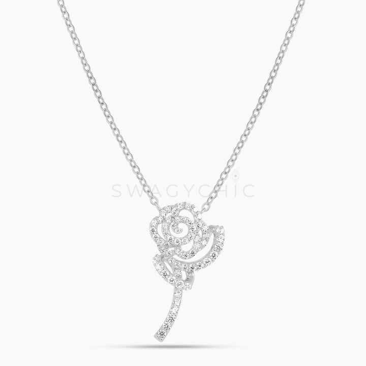 Chic Rose Drop Necklace - Swagychic