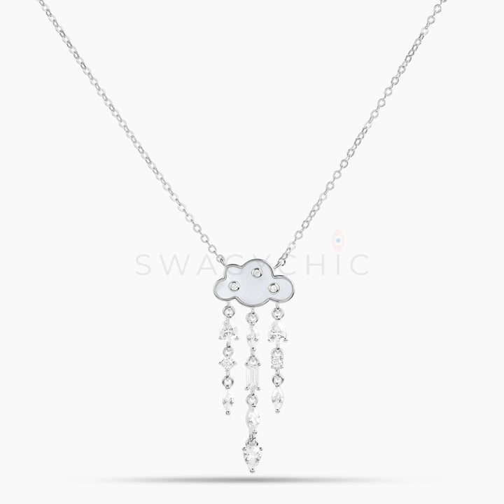Cloud Multi-Stone Mother of Pearl Necklace - Swagychic
