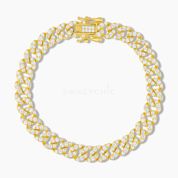 Cuban Link Pave Everyday Bracelet - Swagychic