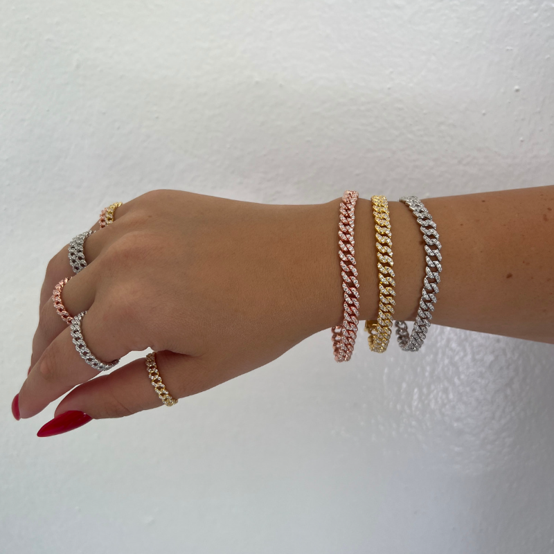 Cuban Link Pave Everyday Bracelet - Swagychic