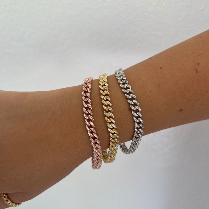 Cuban Link Pave Everyday Bracelet - Swagychic