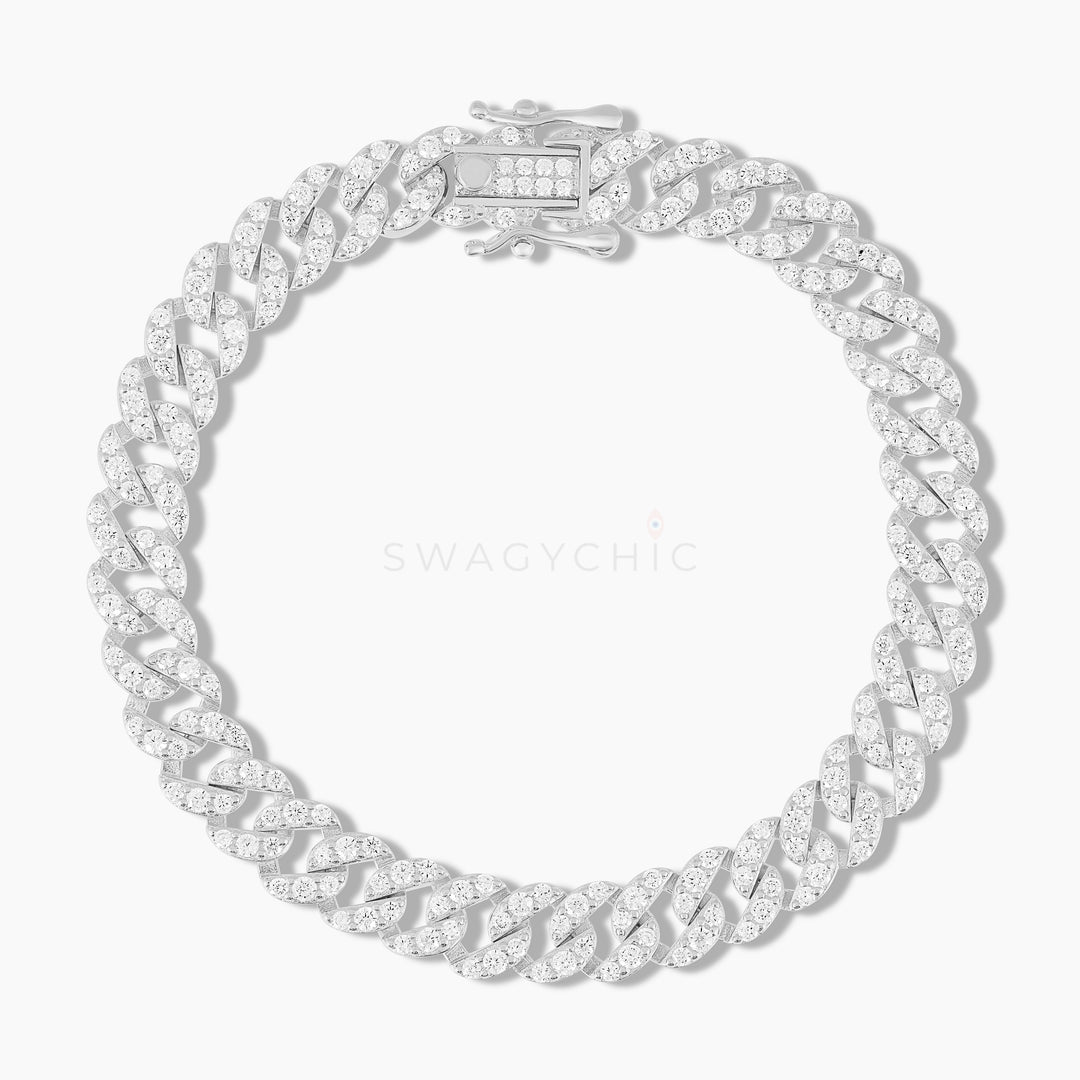 Cuban Link Pave Everyday Bracelet - Swagychic