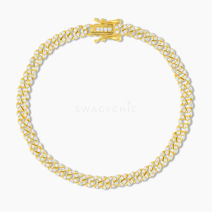 Dainty Cuban Link Pave Everyday Bracelet - Swagychic