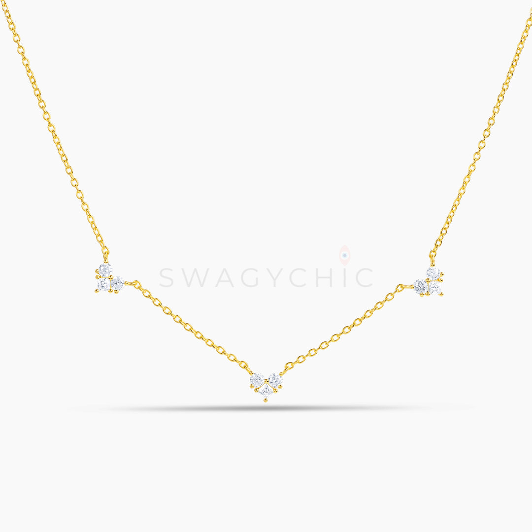 Dainty Triple Heart Necklace - Swagychic