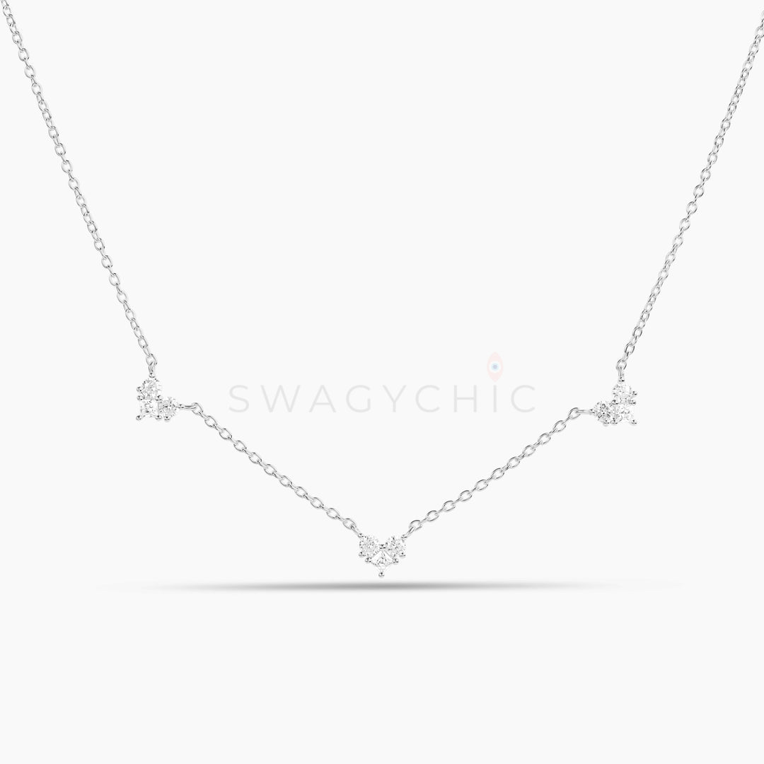Dainty Triple Heart Necklace - Swagychic