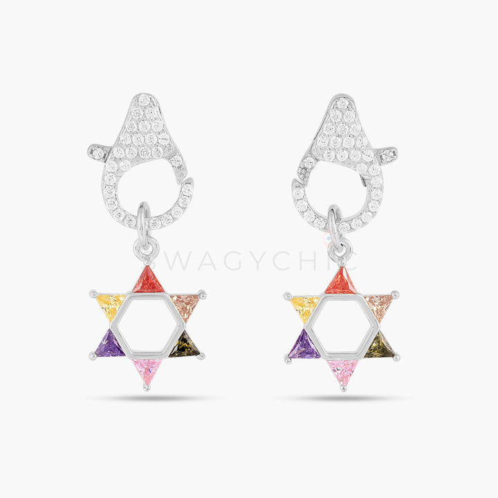 David Charm Pastel Clip Earrings - Swagychic