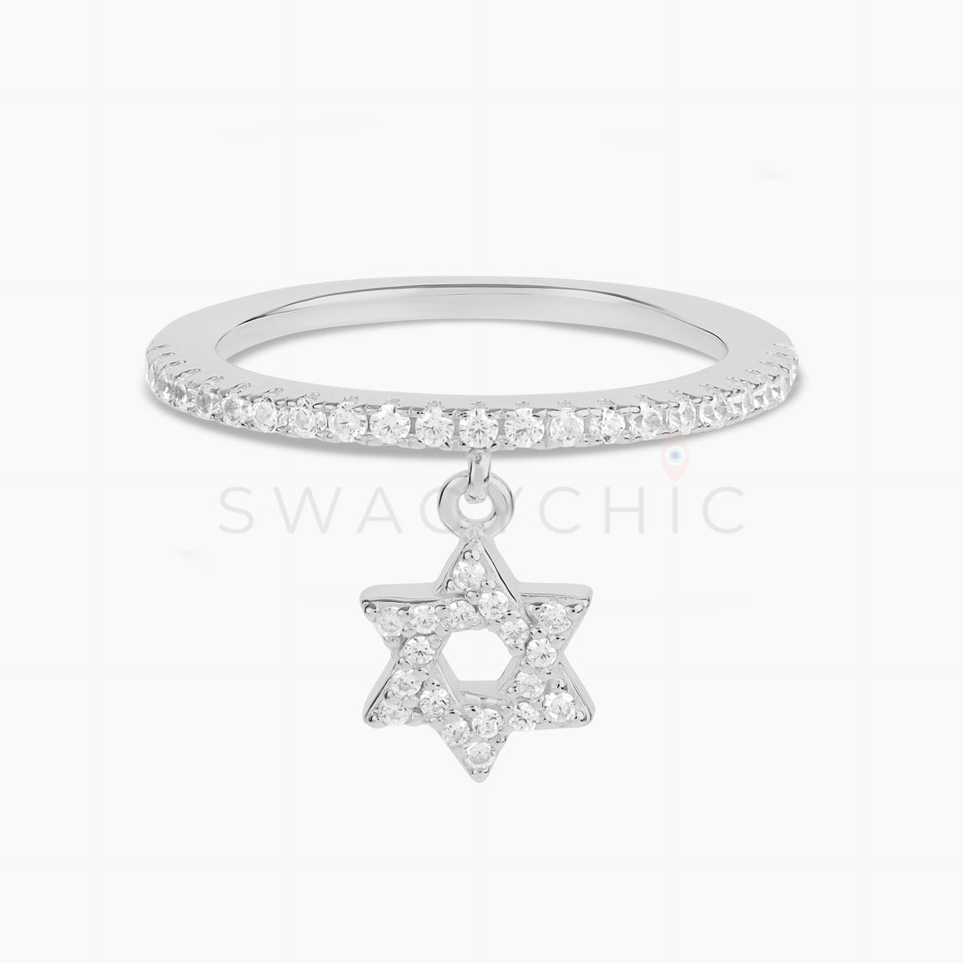 David Star Charm Stackable Ring - Swagychic