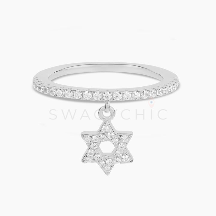 David Star Charm Stackable Ring - Swagychic