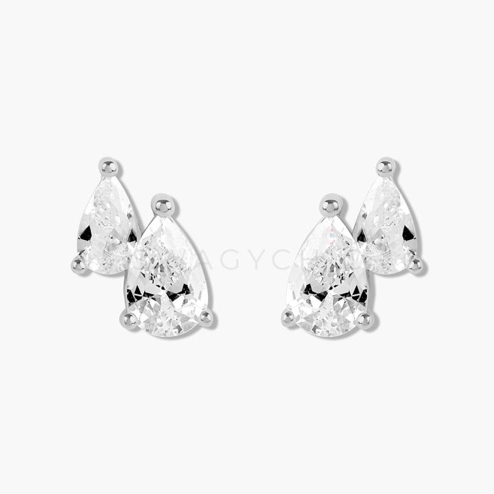 Double Teardrop Studs - Swagychic