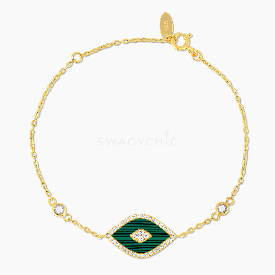 Elevated Eye Malachite Bracelet - Swagychic