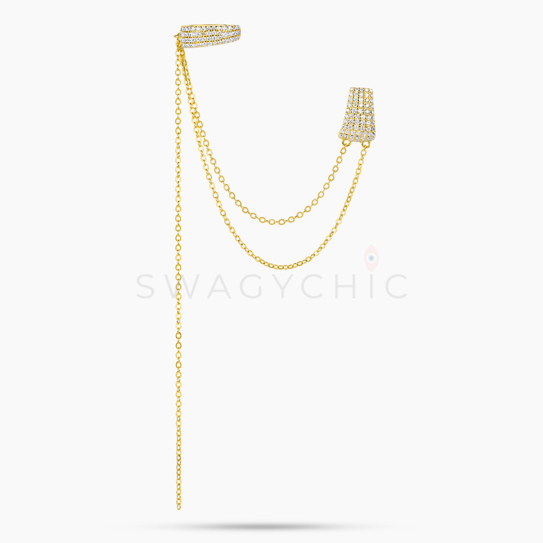 Elevated Pave Stud Cuff - Swagychic