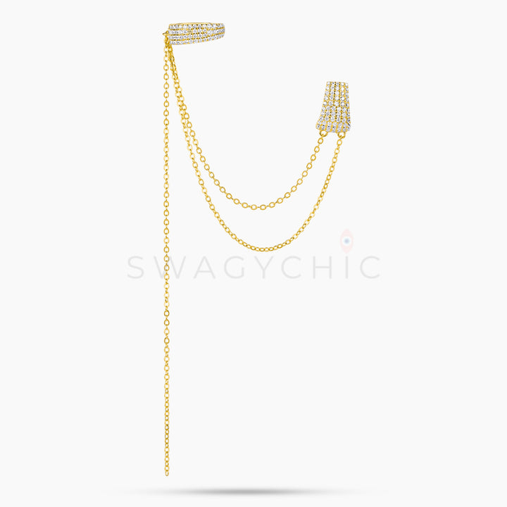 Elevated Pave Stud Cuff - Swagychic