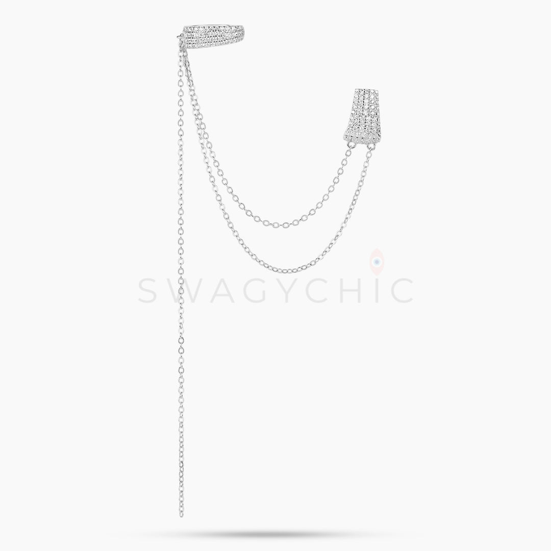 Elevated Pave Stud Cuff - Swagychic