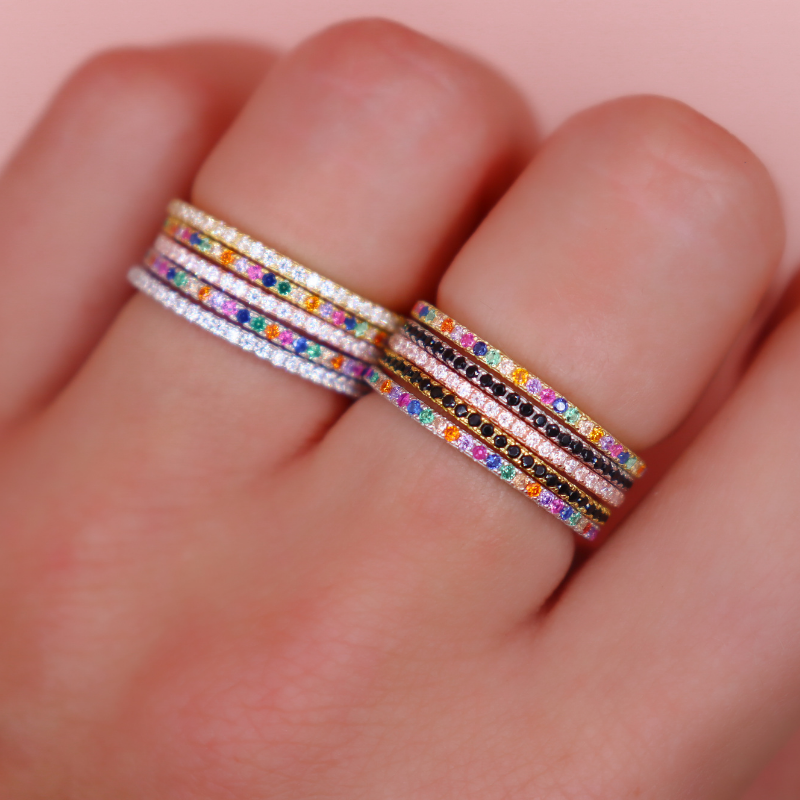 Everyday CZ Stackable Ring - Swagychic
