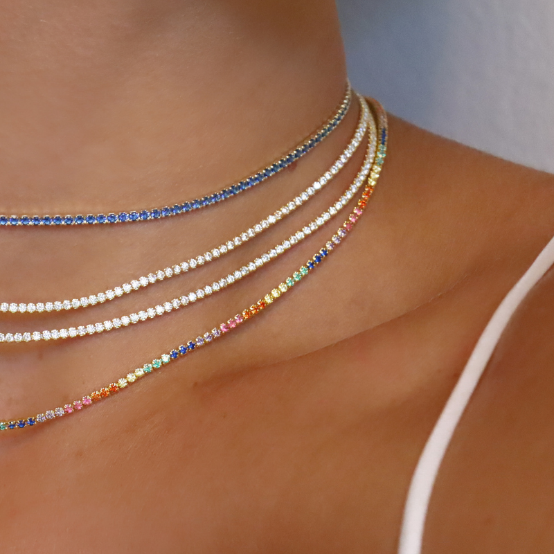 Gold Tennis Choker - Swagychic