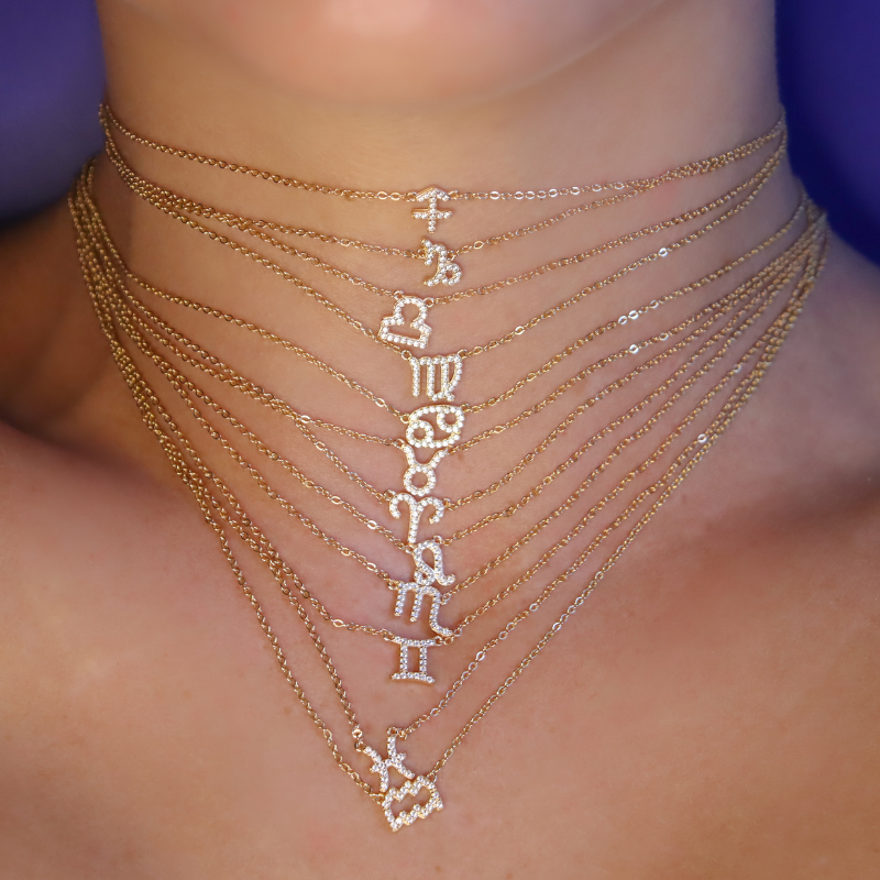 Gold Zodiac Necklace - Swagychic