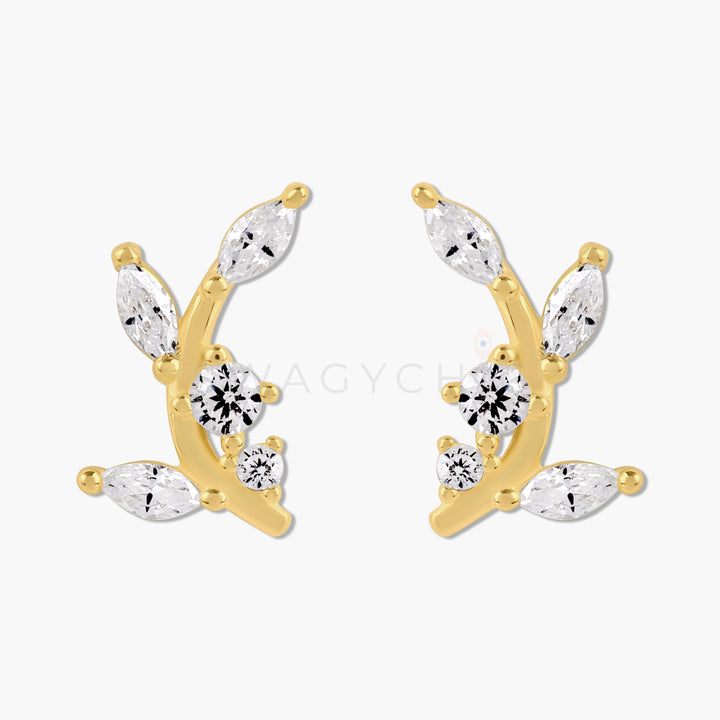 Greek Leaf Studs - Swagychic