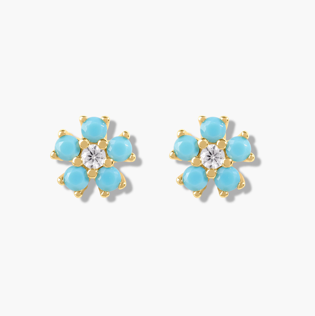 Mini Flower Studs- Gold