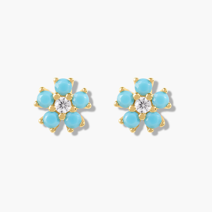 Mini Flower Studs- Gold