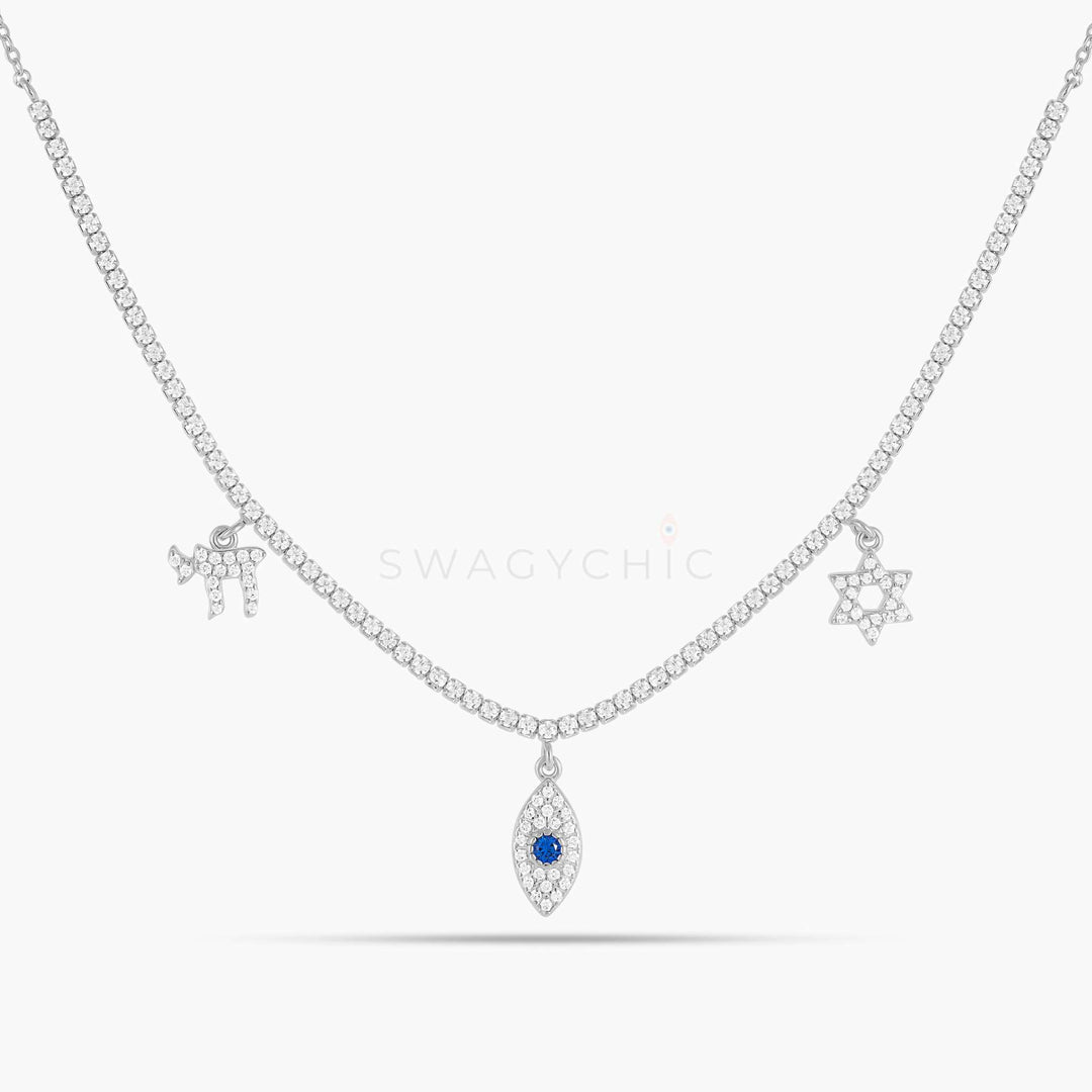 Judaica Tennis Necklace - Swagychic