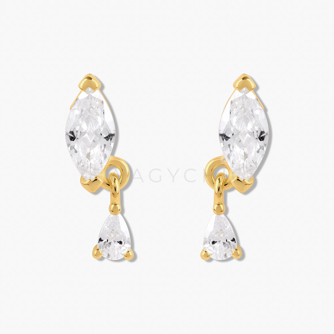 Marquise Dangle Studs - Swagychic