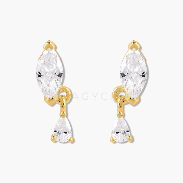 Marquise Dangle Studs - Swagychic