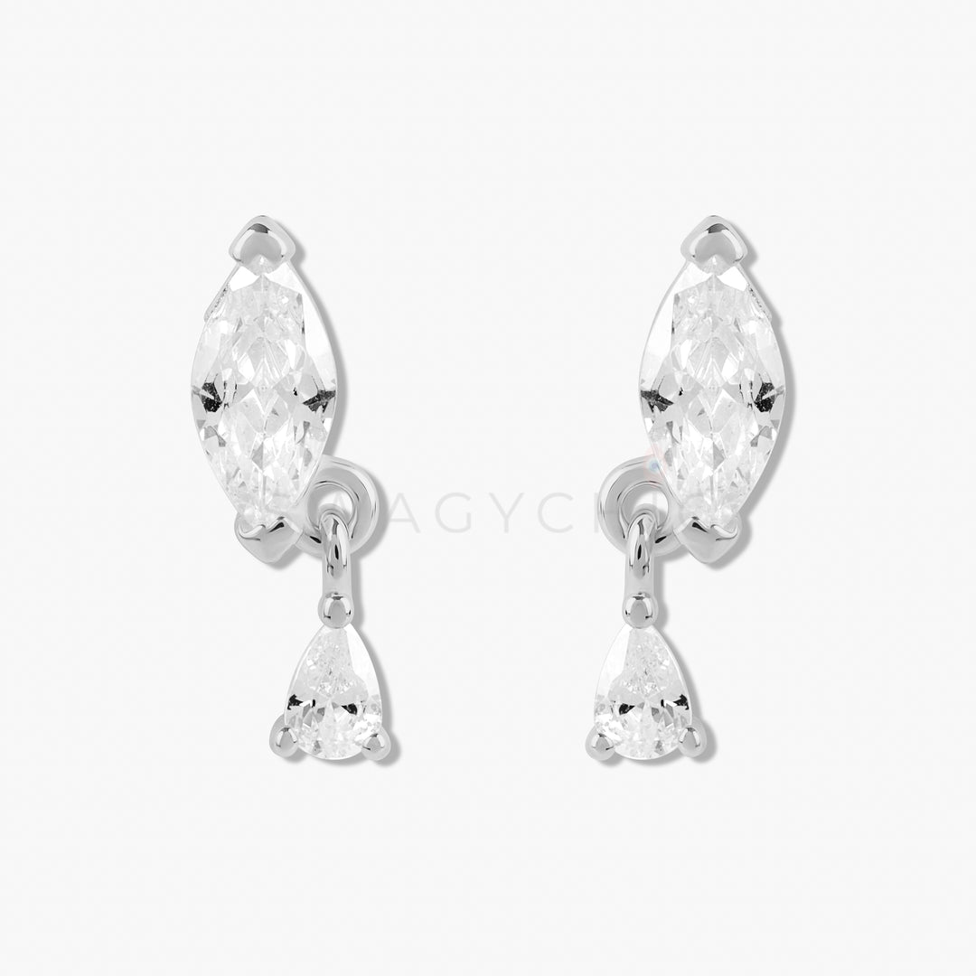 Marquise Dangle Studs - Swagychic