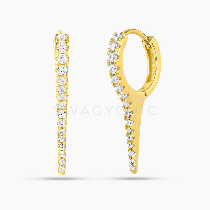 Medium Spike Huggies - Swagychic