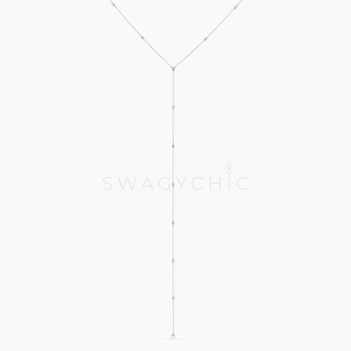 Mini Bezel Choker Lariat - Swagychic