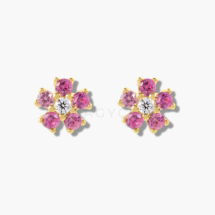 Mini Flower Studs- Gold - Swagychic