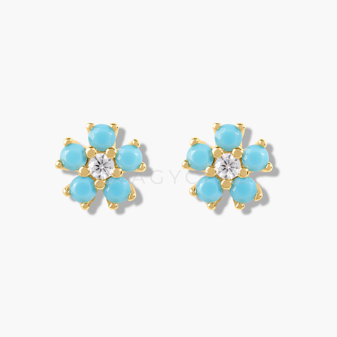 Mini Flower Studs- Gold - Swagychic