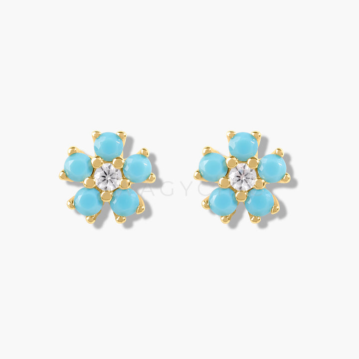 Mini Flower Studs- Gold - Swagychic