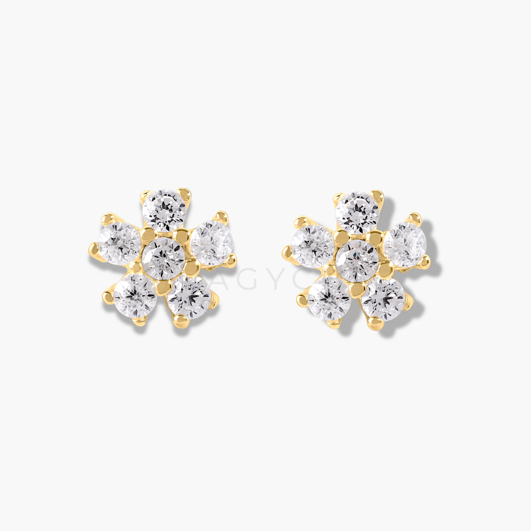 Mini Flower Studs- Gold - Swagychic