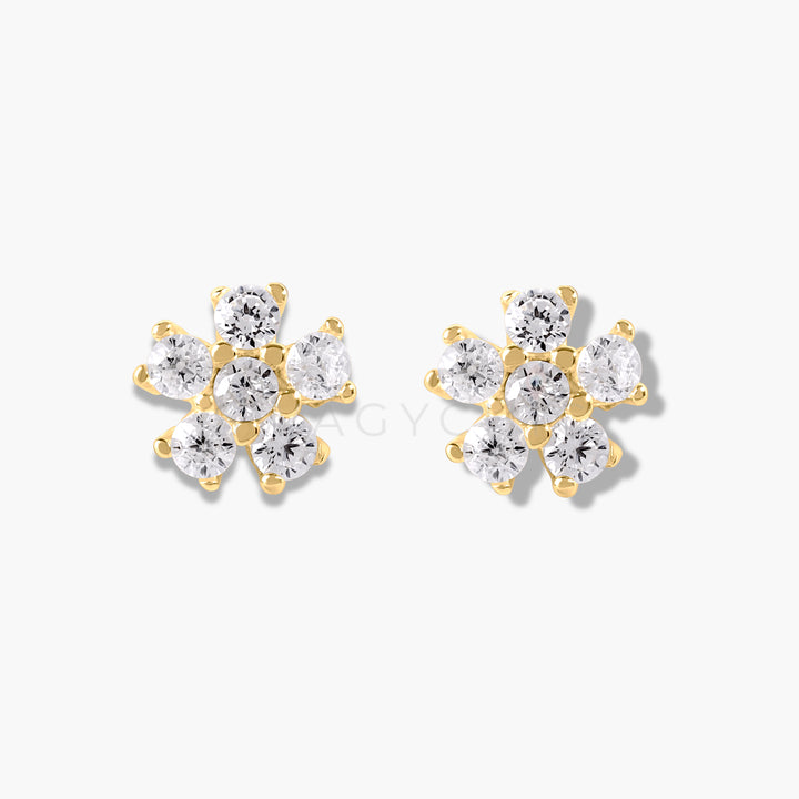 Mini Flower Studs- Gold - Swagychic