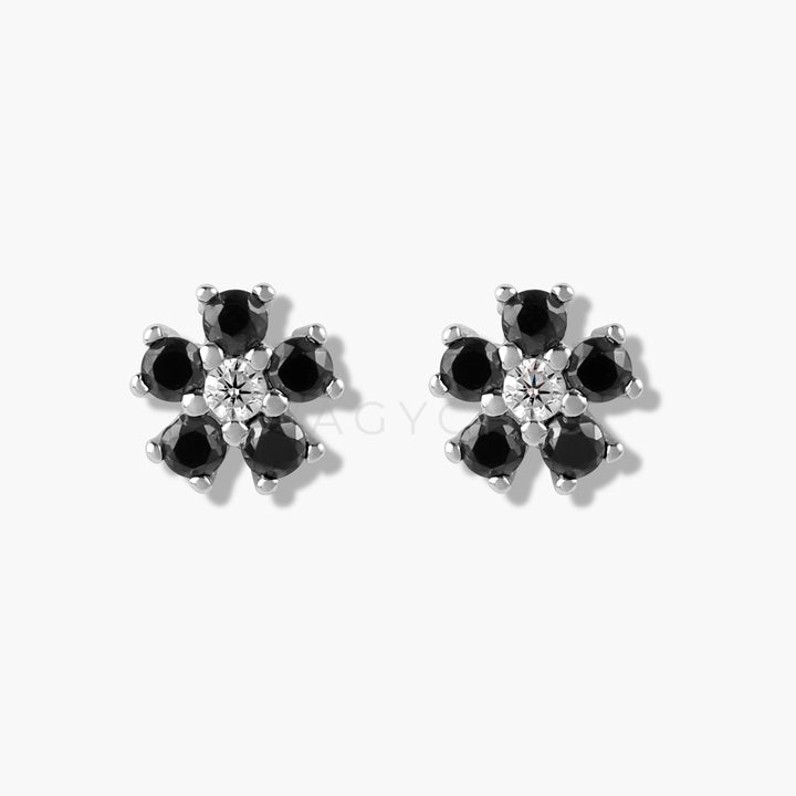 Mini Flower Studs- Silver - Swagychic