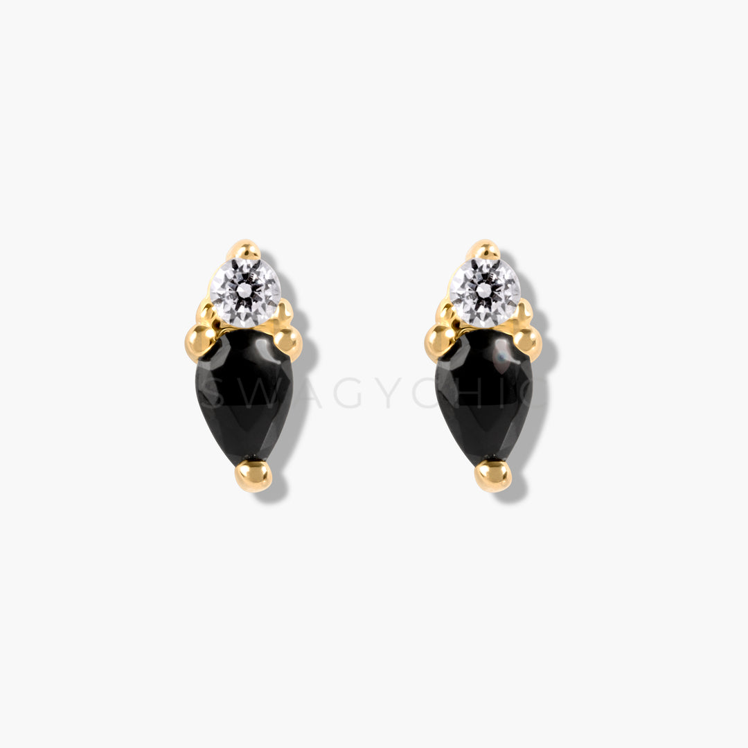 Mini Marquise Studs- Gold - Swagychic