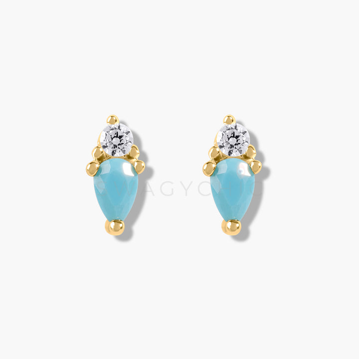 Mini Marquise Studs- Gold - Swagychic