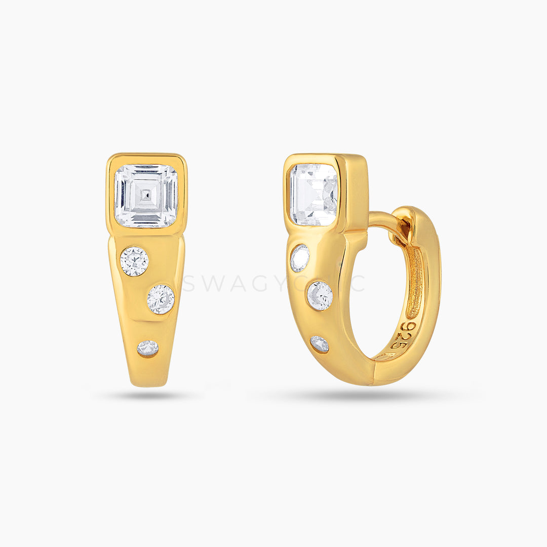 Mini Square Chunky Huggies - Swagychic