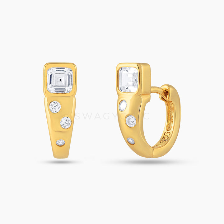 Mini Square Chunky Huggies - Swagychic