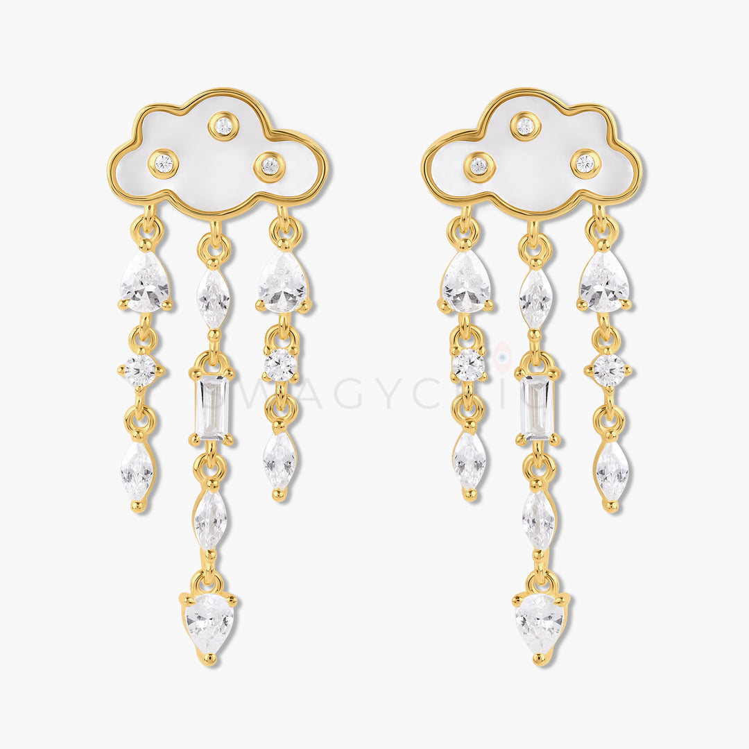 Multi-Stone Cloud Earrings - Swagychic