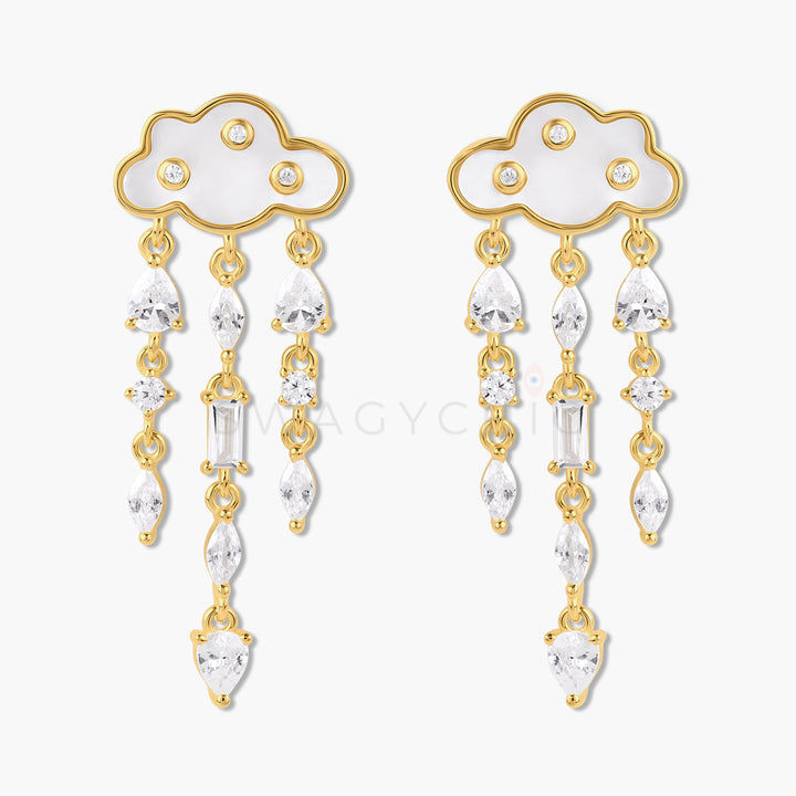 Multi-Stone Cloud Earrings - Swagychic