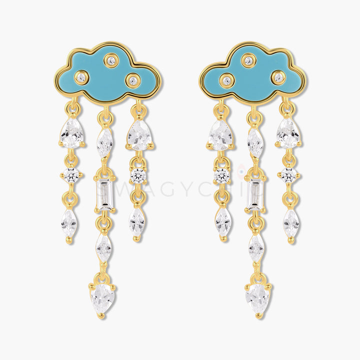 Multi-Stone Cloud Earrings - Swagychic