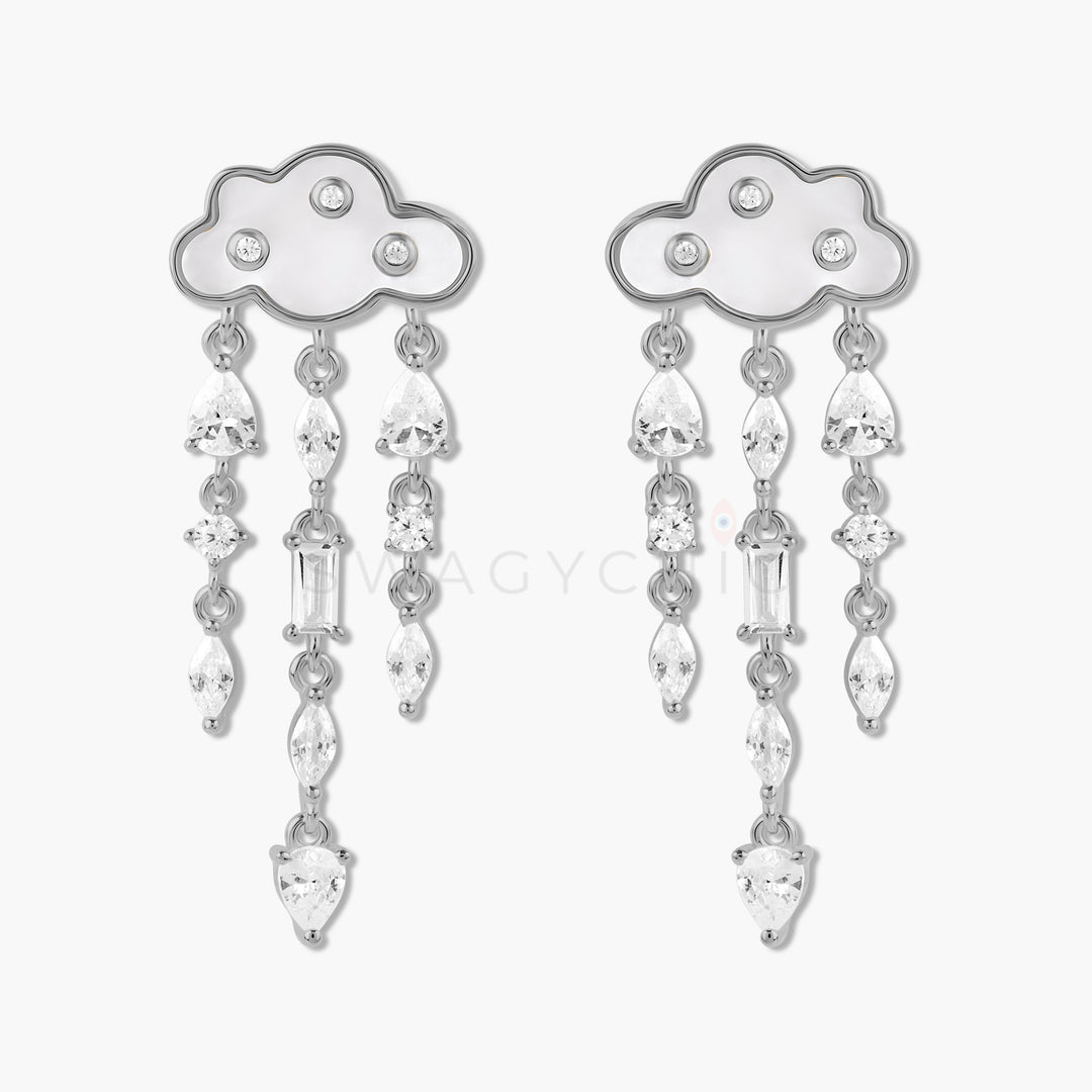 Multi-Stone Cloud Earrings - Swagychic