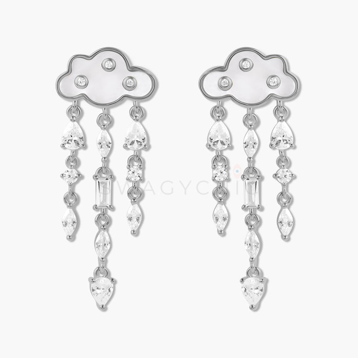 Multi-Stone Cloud Earrings - Swagychic