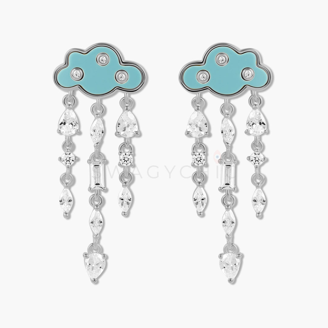 Multi-Stone Cloud Earrings - Swagychic