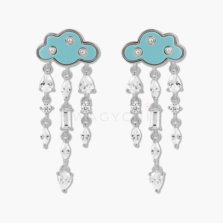 Multi-Stone Cloud Earrings - Swagychic