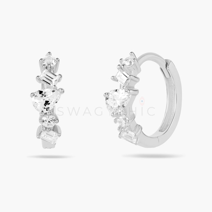 Multi-Stone Huggies - Swagychic