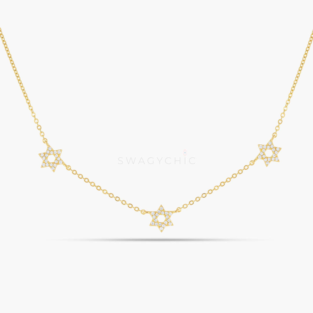 Triple David Necklace - Swagychic