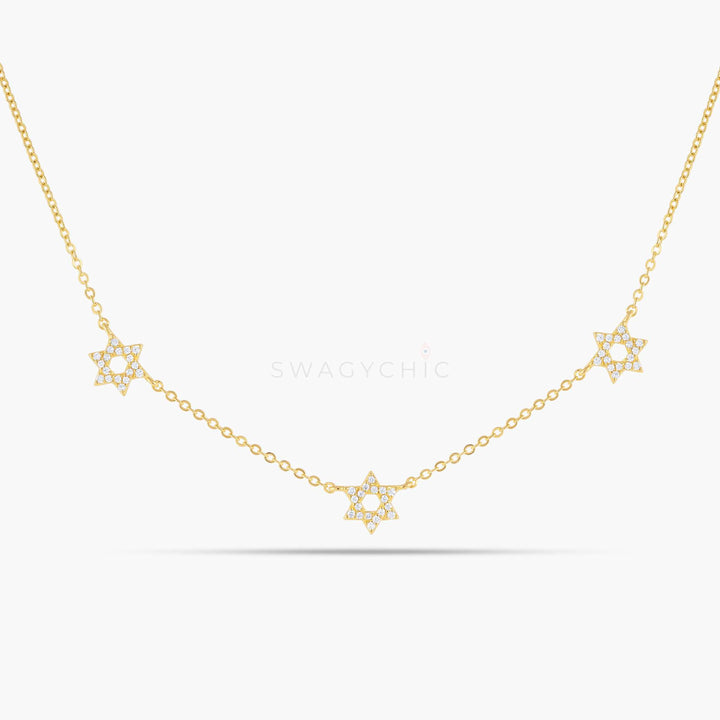 Triple David Necklace - Swagychic